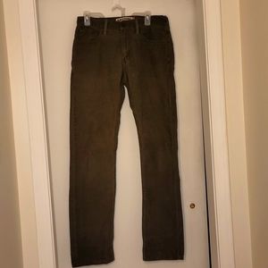 Olive Corduroy Pants